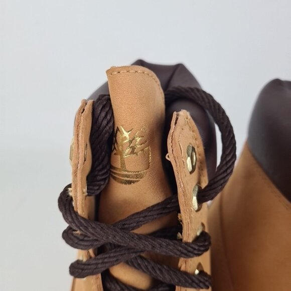 Timberland 6 In Dokie Rope Boots Wheat Outdoors Rare Men Vntg - Picture 5 of 11